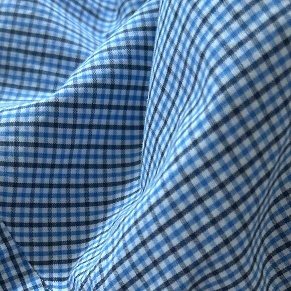 ⭐️ Gap 100% Cotton Blue White Plaid Button Down‎ Shirt Lightweight Men’s Size XL - Picture 3 of 5
